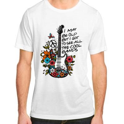 Retro I May Be Old But I Got to See All The Cool Bands  Adult ChromaSoft Performance T-Shirt