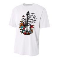 Retro I May Be Old But I Got to See All The Cool Bands  Performance Sprint T-Shirt