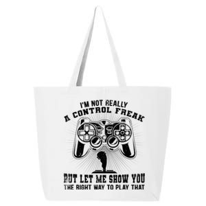 Retro I'm Not Really A Control Freak Video Game Player Gamer Funny Gift 25L Jumbo Tote