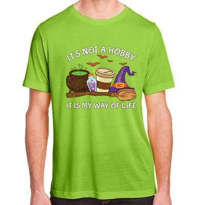 Retro ItS Not A Hobby It Is My Way Of Life Witch Halloween Gift Adult ChromaSoft Performance T-Shirt