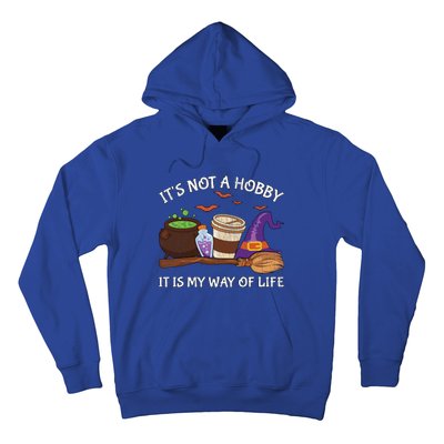 Retro ItS Not A Hobby It Is My Way Of Life Witch Halloween Gift Hoodie