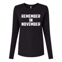 Remember In November Hurricane Helene Relief Efforts Womens Cotton Relaxed Long Sleeve T-Shirt