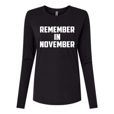 Remember In November Hurricane Helene Relief Efforts Womens Cotton Relaxed Long Sleeve T-Shirt