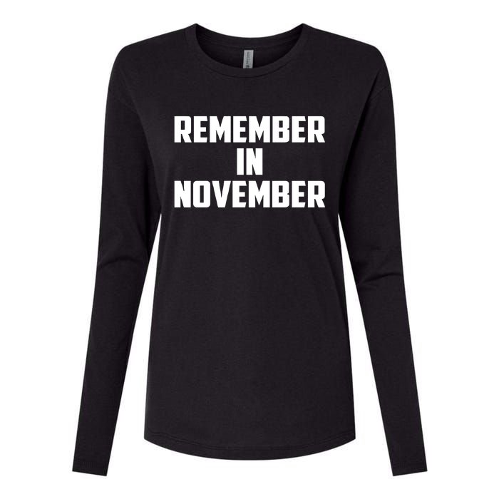 Remember In November Hurricane Helene Relief Efforts Womens Cotton Relaxed Long Sleeve T-Shirt