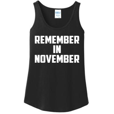 Remember In November Hurricane Helene Relief Efforts Ladies Essential Tank