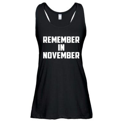 Remember In November Hurricane Helene Relief Efforts Ladies Essential Flowy Tank