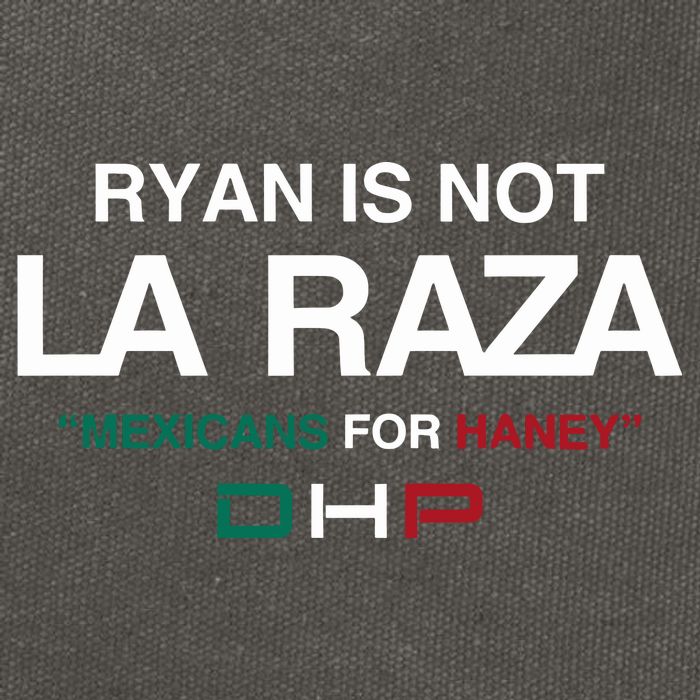 Ryan Is Not La Raza Mexicans For Haney Dhp Cotton Canvas Backpack