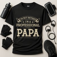 Retro Im Not Retired A Professional Papa Gift For Dad Cooling Performance Crew T-Shirt