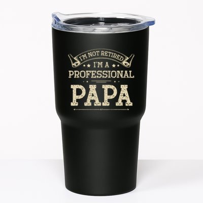 Retro Im Not Retired A Professional Papa Gift For Dad Tumbler
