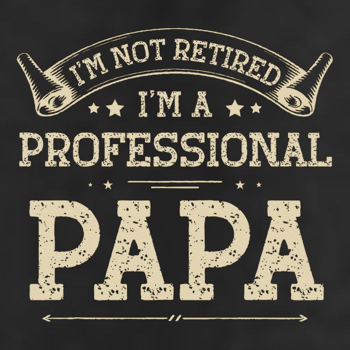 Retro Im Not Retired A Professional Papa Gift For Dad Golf Towel