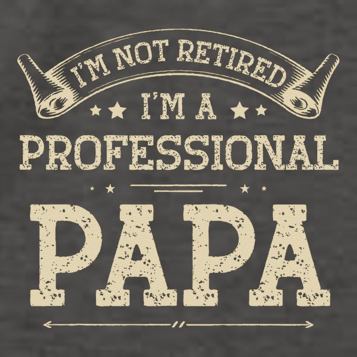 Retro Im Not Retired A Professional Papa Gift For Dad Vector Backpack