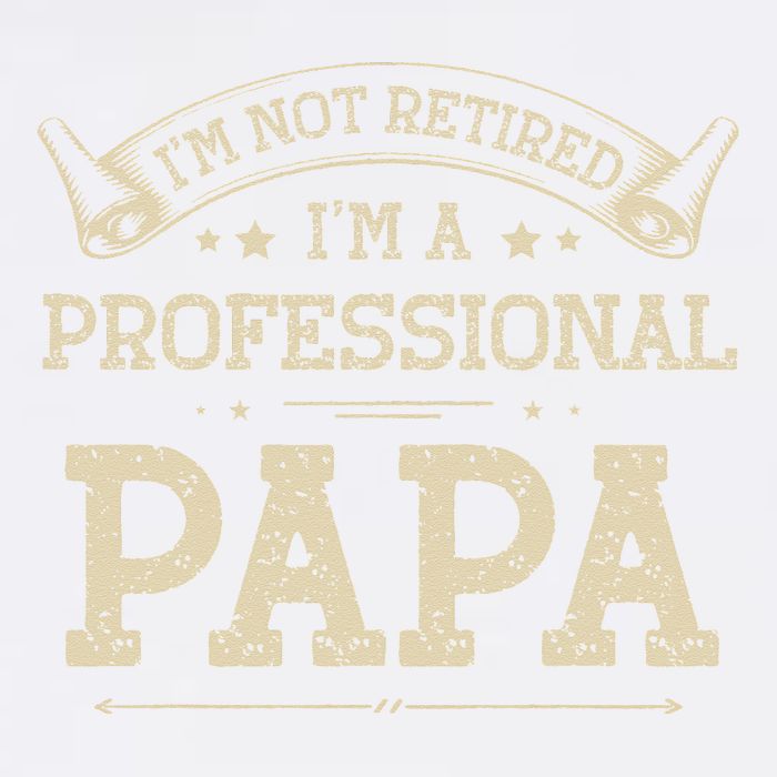 Retro Im Not Retired A Professional Papa Gift For Dad Garment-Dyed Sweatshirt