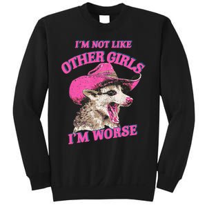 Retro IM Not Like Other IM Worse Racoon Sweatshirt