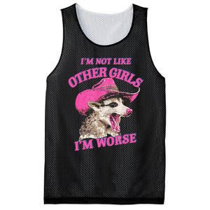 Retro IM Not Like Other IM Worse Racoon Mesh Reversible Basketball Jersey Tank