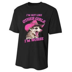 Retro IM Not Like Other IM Worse Racoon Performance Sprint T-Shirt