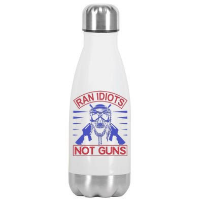 Rain Idiots Not Guns Stainless Steel Insulated Water Bottle