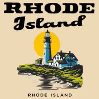 Rhode Island New England Drawstring Bag