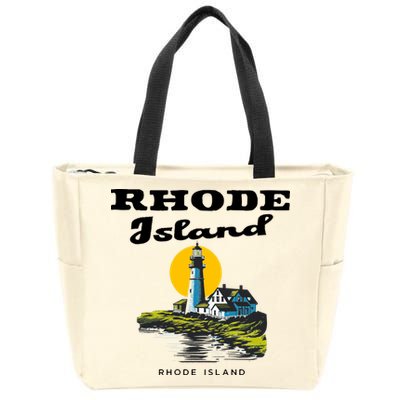 Rhode Island New England Zip Tote Bag