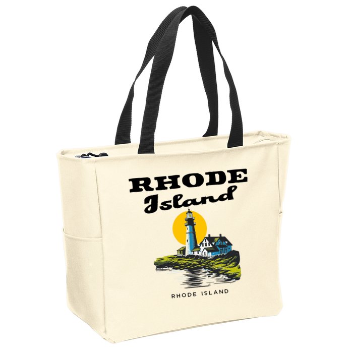 Rhode Island New England Zip Tote Bag