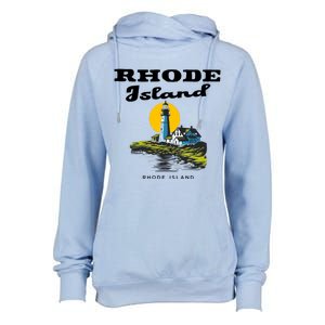 Rhode Island New England Womens Funnel Neck Pullover Hood