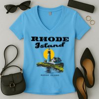 Rhode Island New England Women's V-Neck T-Shirt
