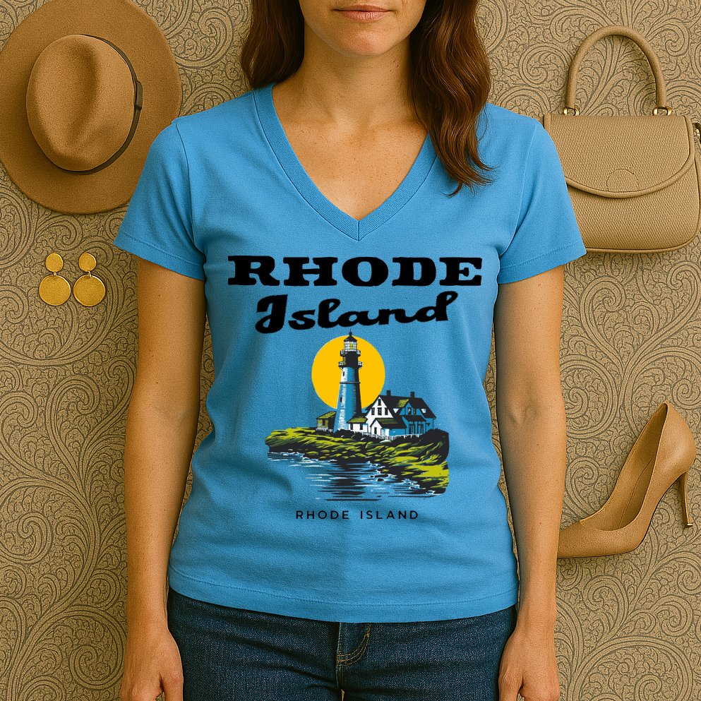 Rhode Island New England Women's V-Neck T-Shirt