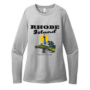 Rhode Island New England Womens CVC Long Sleeve Shirt