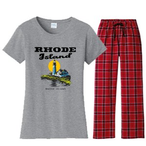 Rhode Island New England Women's Flannel Pajama Set