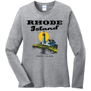 Rhode Island New England Ladies Long Sleeve Shirt