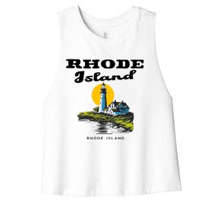 Rhode Island New England Women's Racerback Cropped Tank