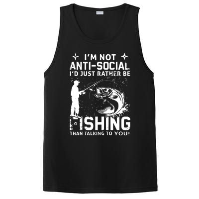 Really! I'm Not AntiSocial, I'd Just Rather Be Fishing PosiCharge Competitor Tank