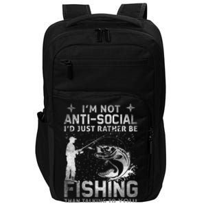 Really! I'm Not AntiSocial, I'd Just Rather Be Fishing Impact Tech Backpack