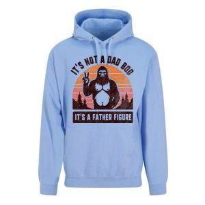 Retro ItS Not A Dad Bod ItS A Father Figure Funny Bigfoot Unisex Surf Hoodie