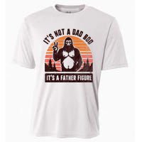 Retro ItS Not A Dad Bod ItS A Father Figure Funny Bigfoot Cooling Performance Crew T-Shirt