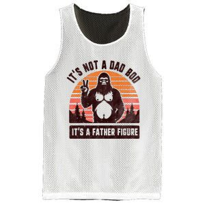 Retro ItS Not A Dad Bod ItS A Father Figure Funny Bigfoot Mesh Reversible Basketball Jersey Tank