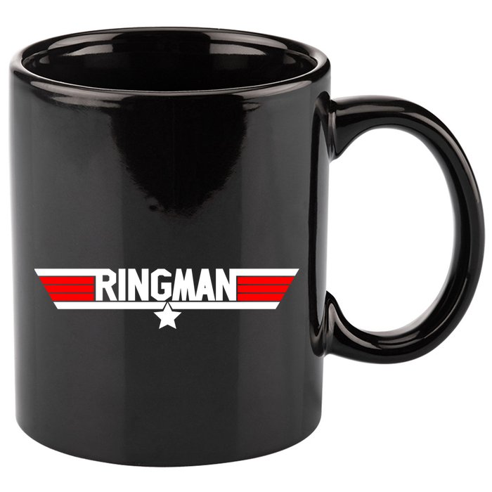 Ringman Logo 11oz C Handle Ceramic Mug