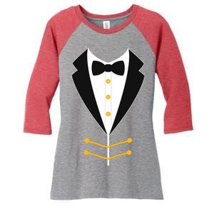 Ringmaster Costume Women's Tri-Blend 3/4-Sleeve Raglan Shirt