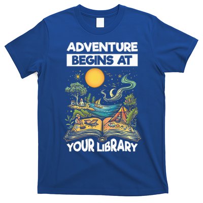 Reading Is Out There Adventure Begins At Your Library T-Shirt