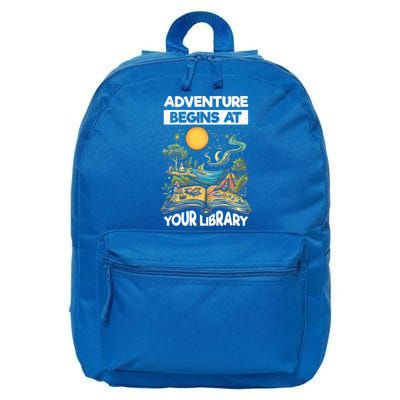 Reading Is Out There Adventure Begins At Your Library 16 in Basic Backpack