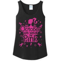 Retro In October We Wear Pin.K Breast Cancer Awareness 2024 Ladies Essential Tank