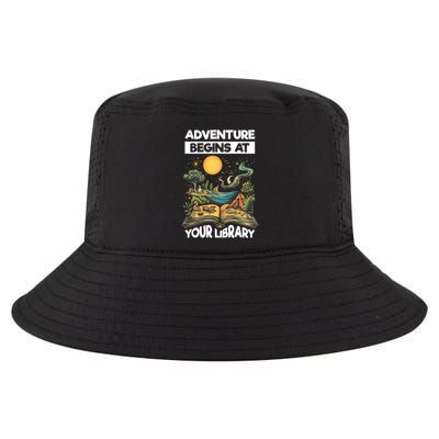 Reading Is Out There Adventure Begins At Your Library Summer Cool Comfort Performance Bucket Hat