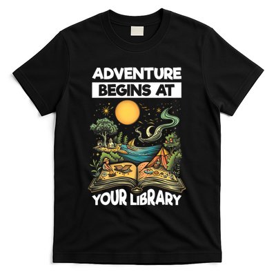 Reading Is Out There Adventure Begins At Your Library Summer T-Shirt