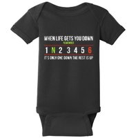 Remember ItS Only One Down The Rest Is Up Baby Bodysuit