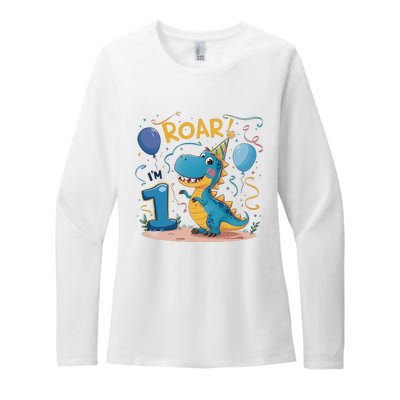 Roar IM One Baby First Birthday Celebrate Being Womens CVC Long Sleeve Shirt