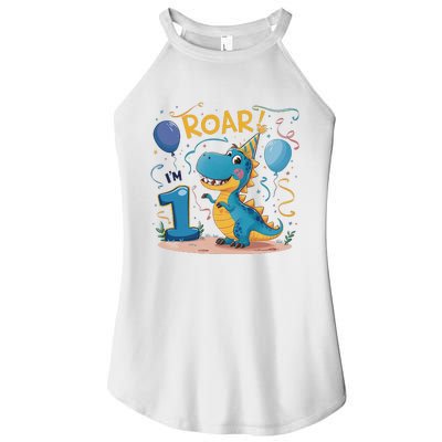 Roar IM One Baby First Birthday Celebrate Being Women’s Perfect Tri Rocker Tank