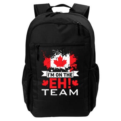 Retro Im On The Eh Team Maple Leaf Canadian Flag Canada Day Daily Commute Backpack