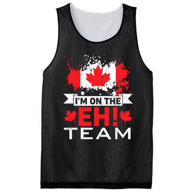 Retro Im On The Eh Team Maple Leaf Canadian Flag Canada Day Mesh Reversible Basketball Jersey Tank