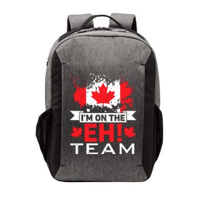 Retro Im On The Eh Team Maple Leaf Canadian Flag Canada Day Vector Backpack