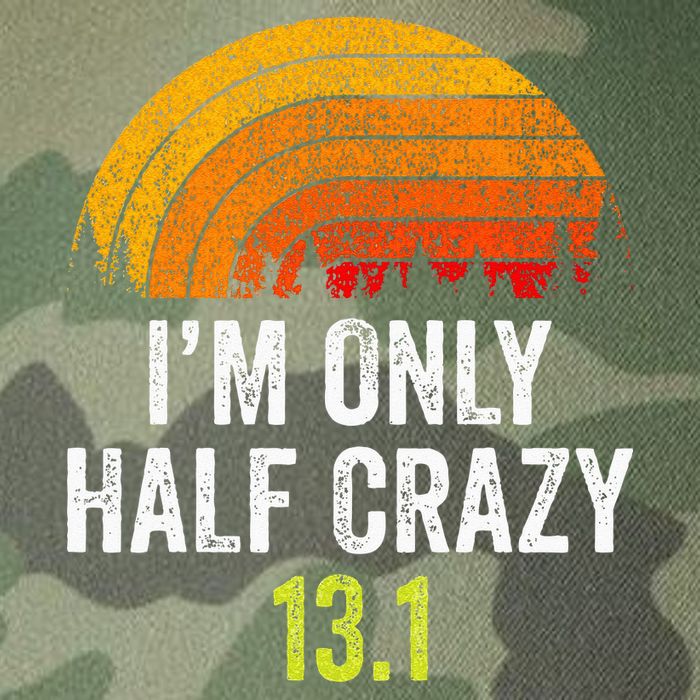 Retro Im Only Half Crazy 13.1 Half Marathon Funny Running Legacy Tie Dye Trucker Hat