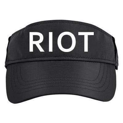 RIOT Funny Vintage Classic Logo Adult Drive Performance Visor